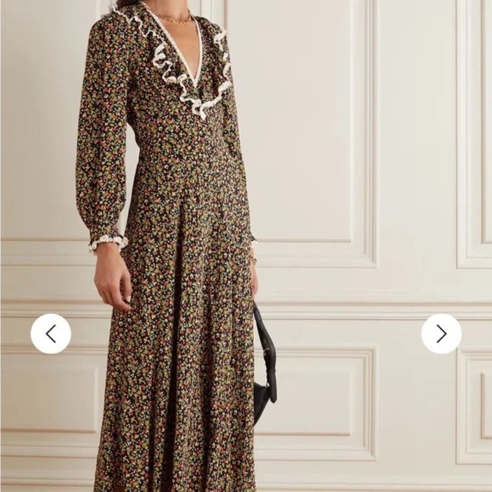 Dôen Eugenie Dress - Ink Montpellier Floral Size M